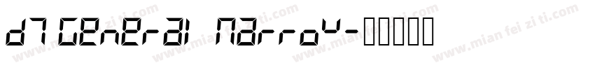 D7 General Narrow字体转换